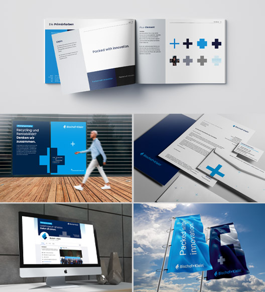 Bildkomposition zum Thema Markenbildung und Corporate Design